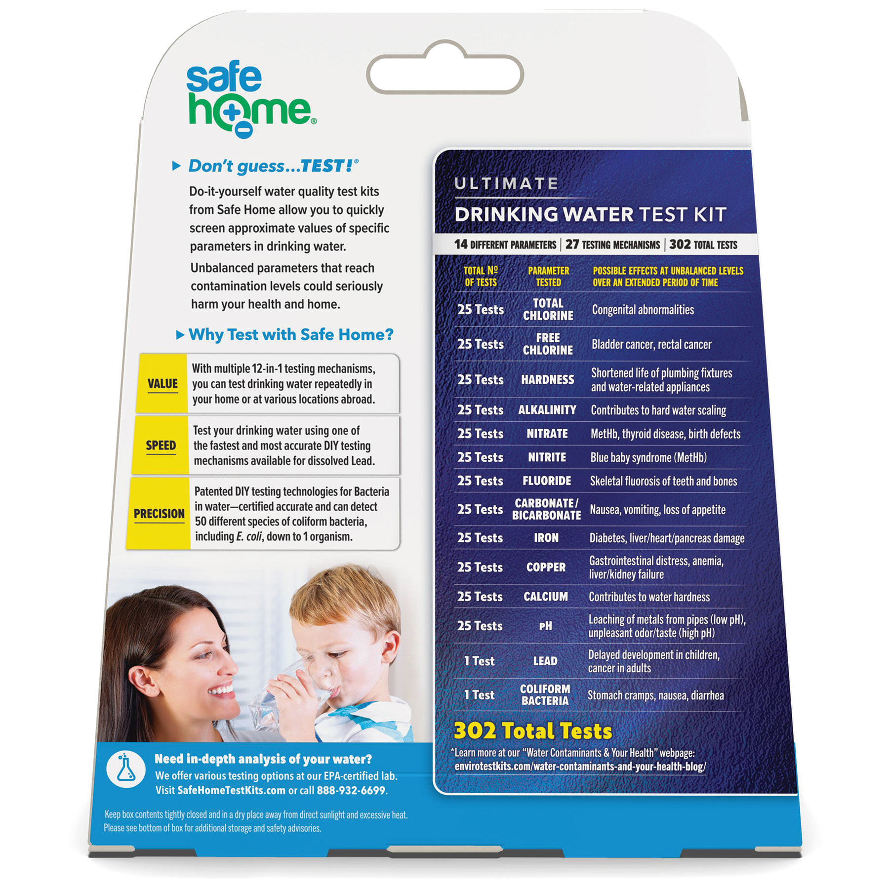 Safe Home® ULTIMATE Drinking Water Test Kit